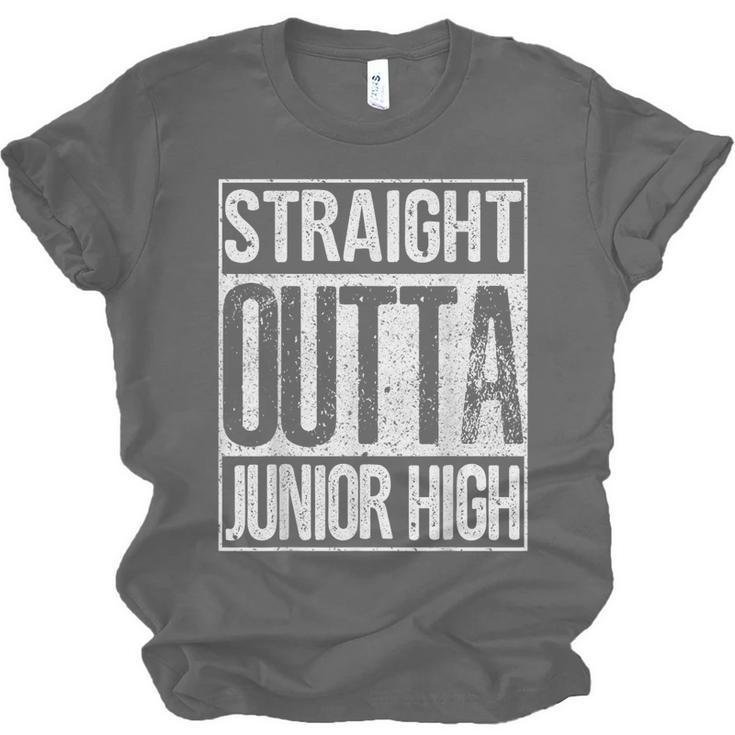 Straight Outta Junior High Shirt Graduation Idea Unisex Jersey T-Shirt