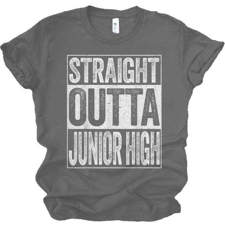 Straight Outta Junior High Shirt Graduation Unisex Jersey T-Shirt