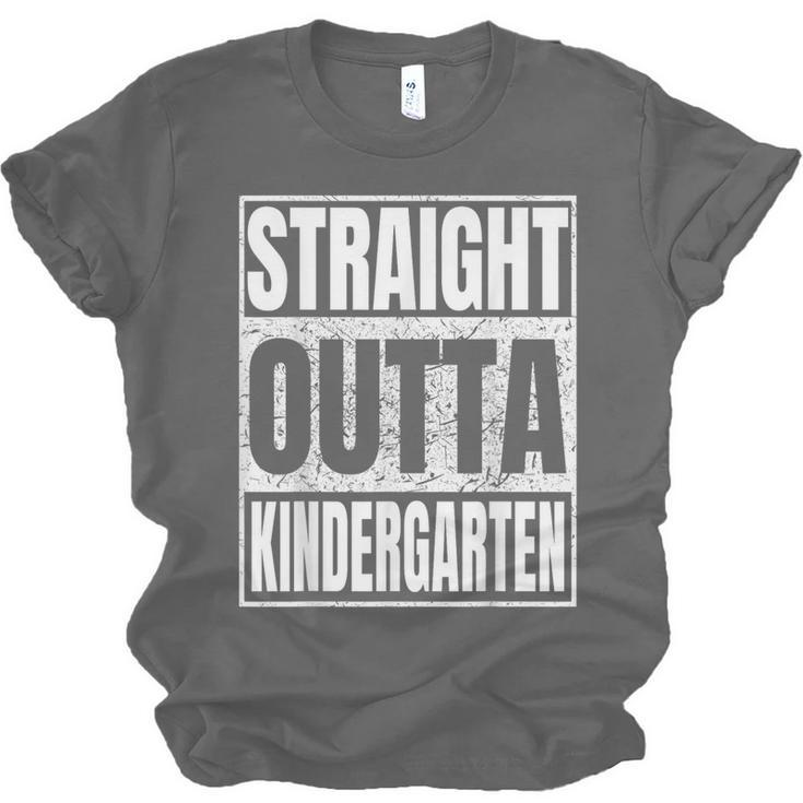 Straight Outta Kindergarten Graduation 2025 Kinder Unisex Jersey T-Shirt
