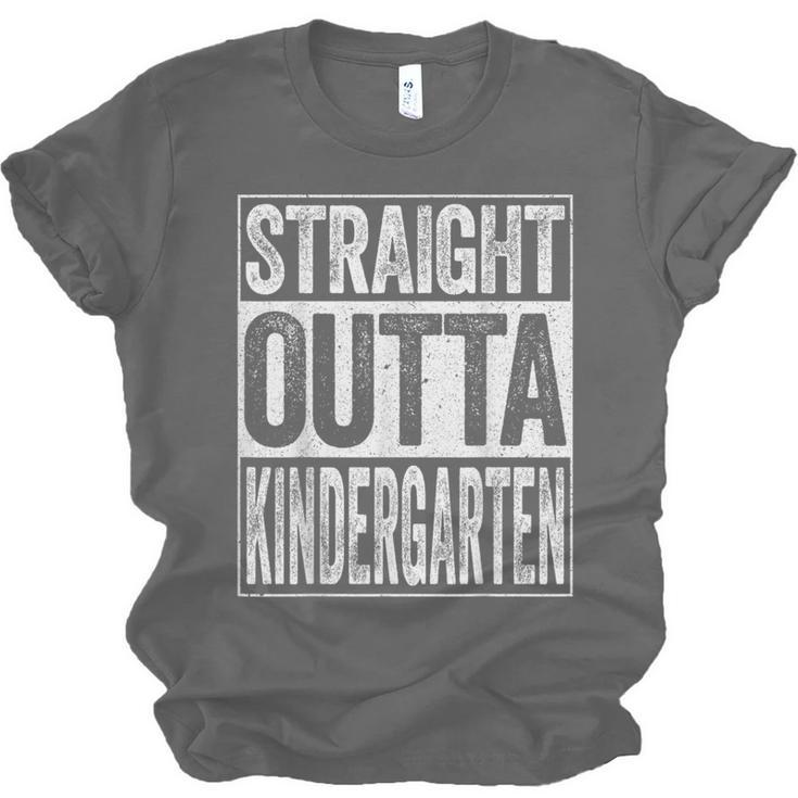 Straight Outta Kindergarten Shirt Boy Girl Graduation Unisex Jersey T-Shirt