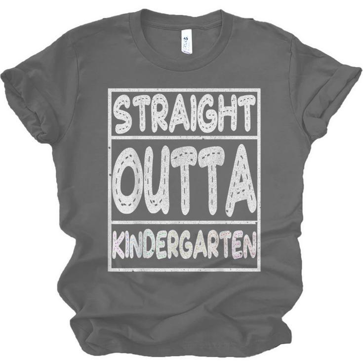 Straight Outta Kindergarten Shirt Great Graduation Idea Unisex Jersey T-Shirt