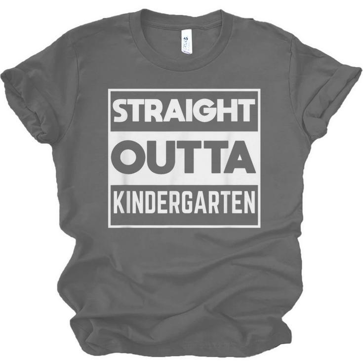 Straight Outta Kindergarten Shirts Graduation Unisex Jersey T-Shirt