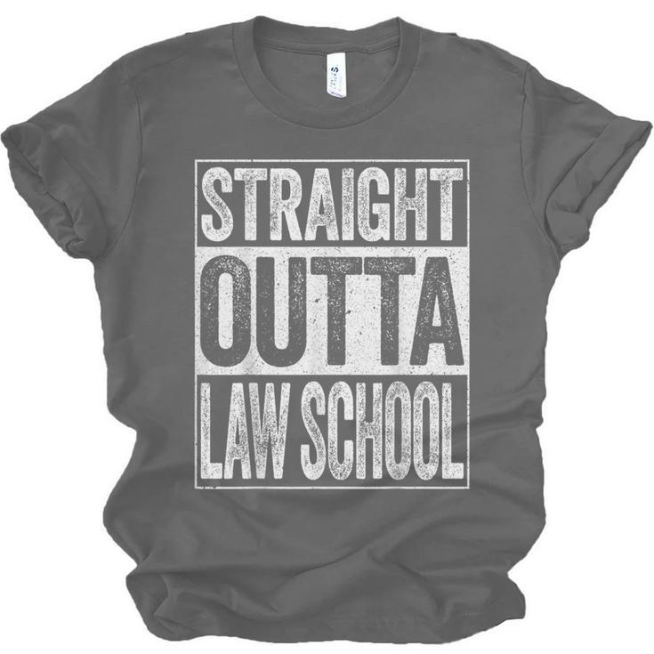 Straight Outta Law School Shirt Lawyer Graduation Unisex Jersey T-Shirt