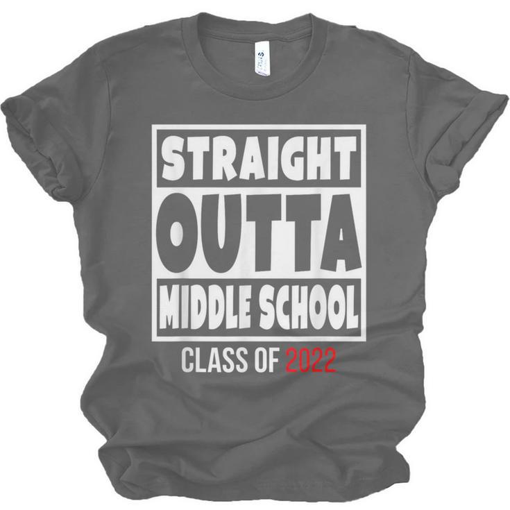 Straight Outta Middle School Class Of 2022 Shirt Graduation Unisex Jersey T-Shirt