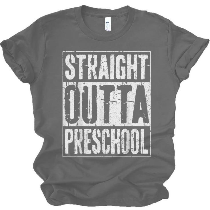 Straight Outta Preschool Shirt Preschool Boy Girl Graduation Unisex Jersey T-Shirt