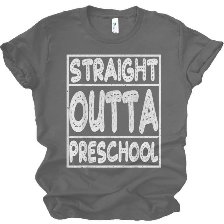 Straight Outta Preschool Shirt Graduation Idea Unisex Jersey T-Shirt