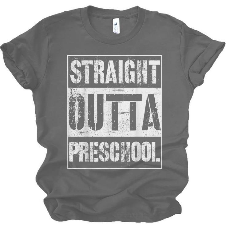 Straight Outta Preschool Shirt Great Pre-K Graduation Unisex Jersey T-Shirt