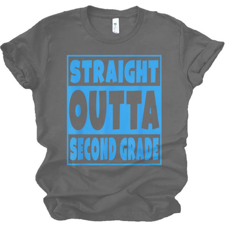 Straight Outta Second Grade Graduation Class Unisex Jersey T-Shirt