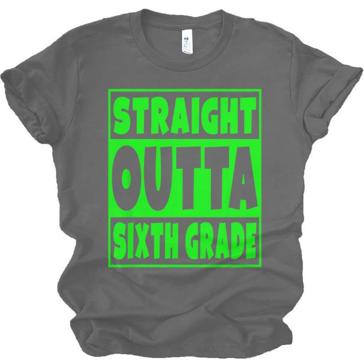 Straight Outta Sixth Grade Graduation Class Unisex Jersey T-Shirt