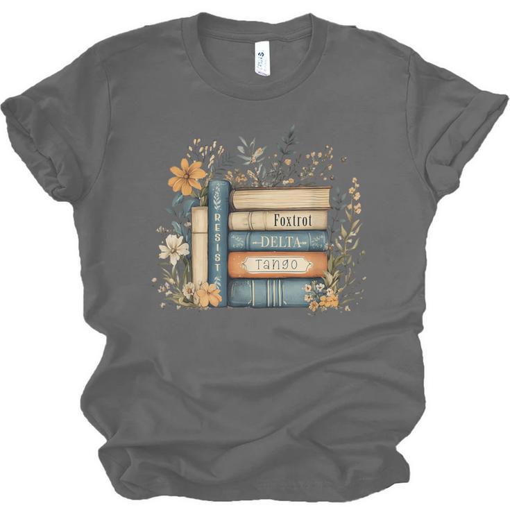 Subtle Book Anti Trump Women Book Loves Retro Unisex Jersey T-Shirt