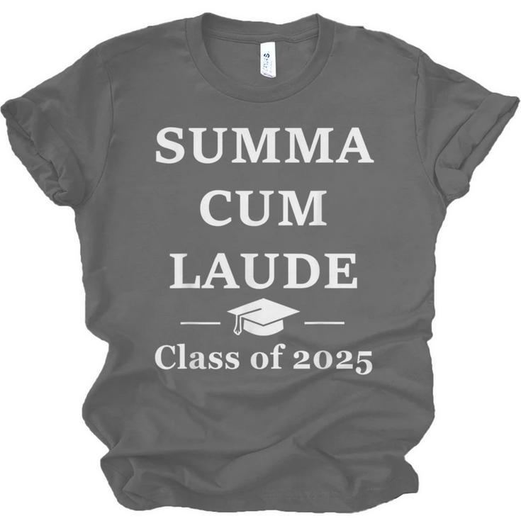 Summa Cum Laude Class Of 2025 Distinction Degree Graduation Unisex Jersey T-Shirt
