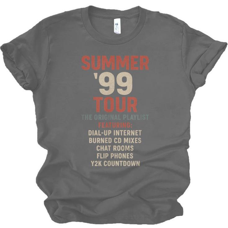 Summer 99 Tour Original Playlist Retro Nostalgia Unisex Jersey T-Shirt