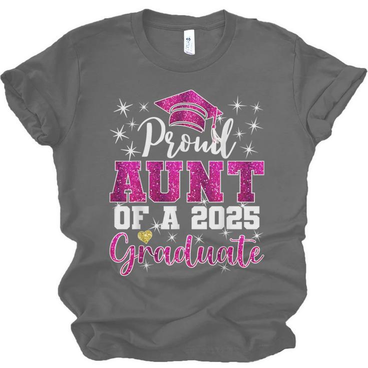 Super Proud Aunt Of 2025 Graduate Senior Graduation Family Unisex Jersey T-Shirt