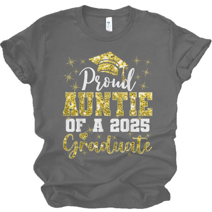 Super Proud Auntie Of 2025 Graduate Senior Graduation Family Unisex Jersey T-Shirt