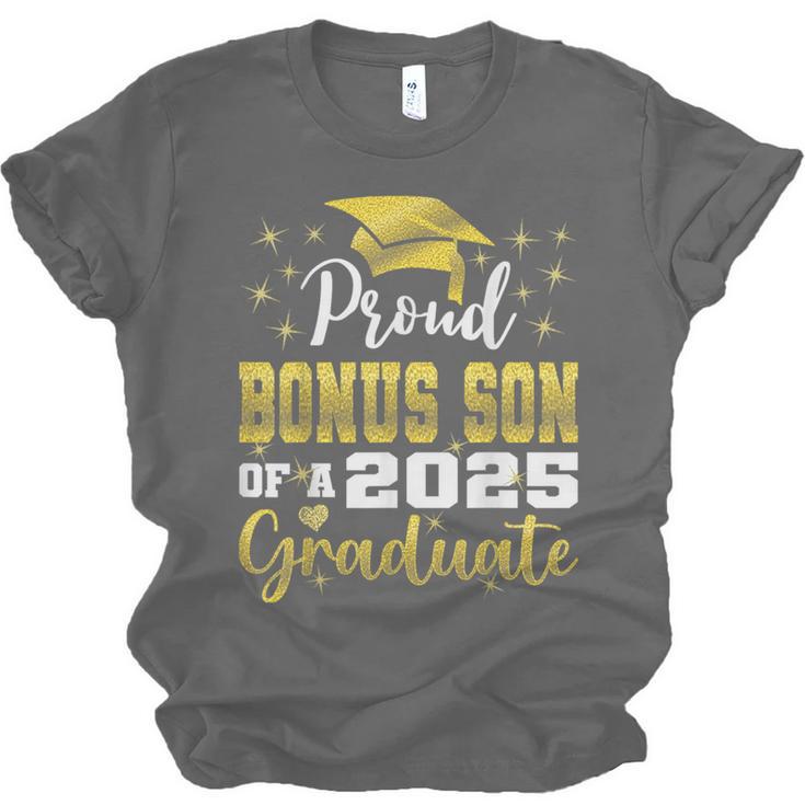 Super Proud Bonus Son Of 2025 Graduate Graduation Family Unisex Jersey T-Shirt
