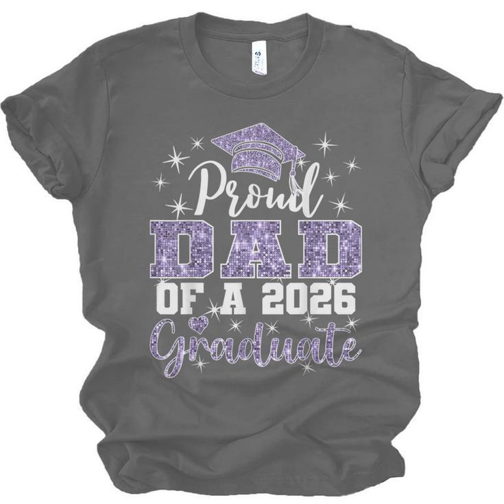 Super Proud Dad Of 2026 Graduate Senior Graduation Family Unisex Jersey T-Shirt
