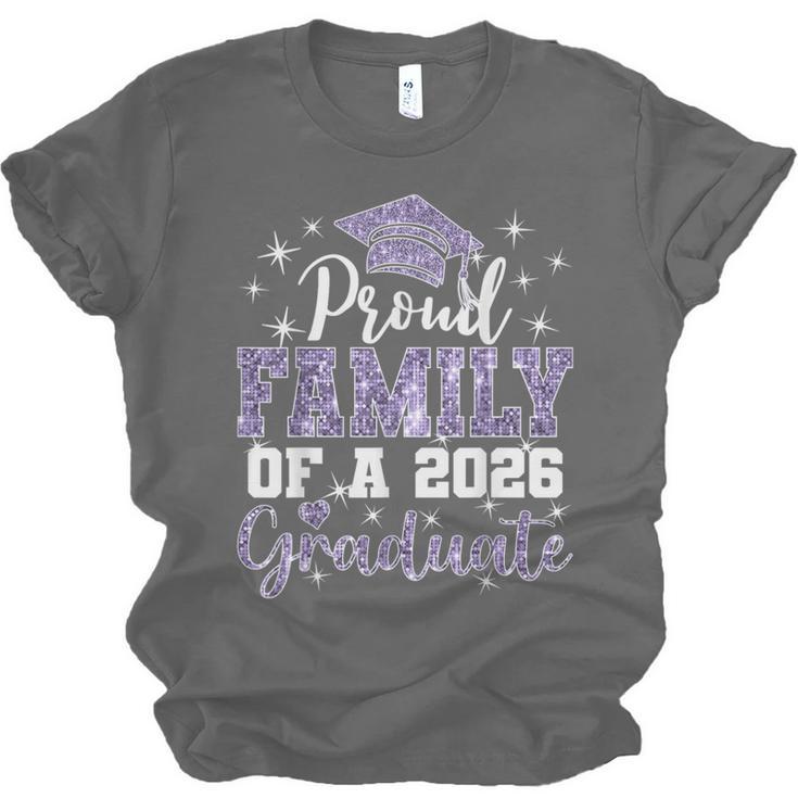 Super Proud Family Of 2026 Graduate Senior Graduation Family Unisex Jersey T-Shirt