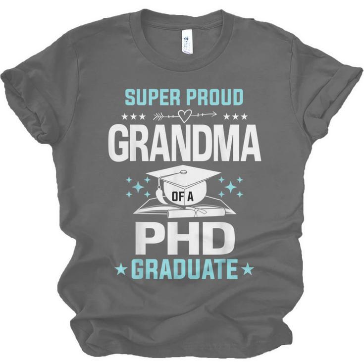 Super Proud Grandma Of A PHD Graduate Senior Graduation Unisex Jersey T-Shirt