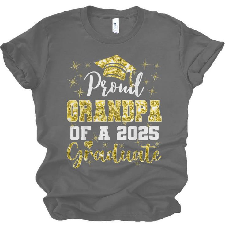 Super Proud Grandpa Of 2025 Graduate Graduation Family Unisex Jersey T-Shirt