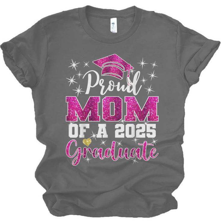 Super Proud Mom Of 2025 Graduate Senior Graduation Family Unisex Jersey T-Shirt
