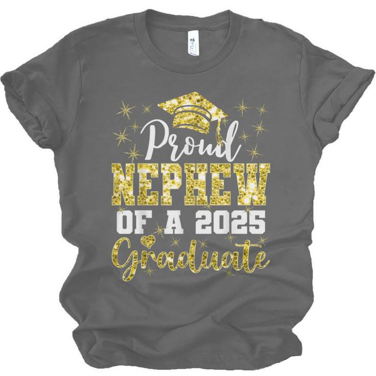 Super Proud Nephew Of 2025 Graduate Senior Graduation Family Unisex Jersey T-Shirt