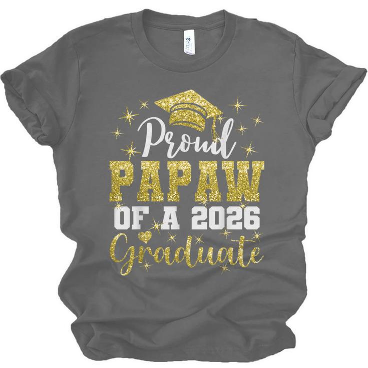 Super Proud Papaw Of 2026 Graduate Senior Graduation Family Unisex Jersey T-Shirt