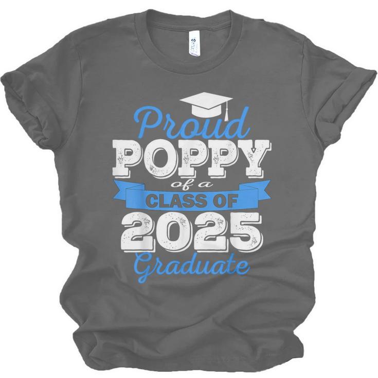 Super Proud Poppy Of 2025 Graduate Senior Graduation Family Unisex Jersey T-Shirt