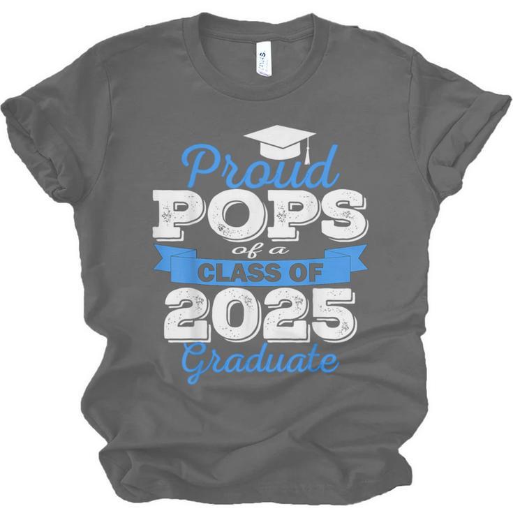 Super Proud Pops Of 2025 Graduate Senior Graduation Family Unisex Jersey T-Shirt