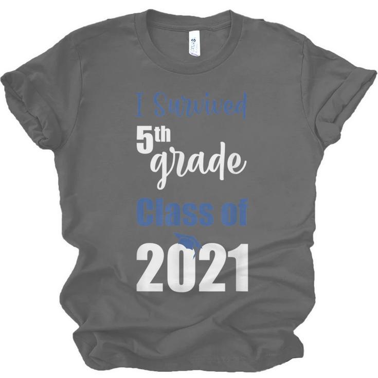 I Survived 5th Grade Class Of 2021 Quarantined Graduation 2 Unisex Jersey T-Shirt