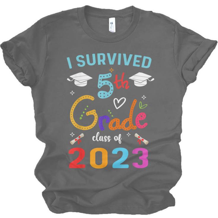 I Survived 5th Grade Graduation Class 2023 Elementary Unisex Jersey T-Shirt