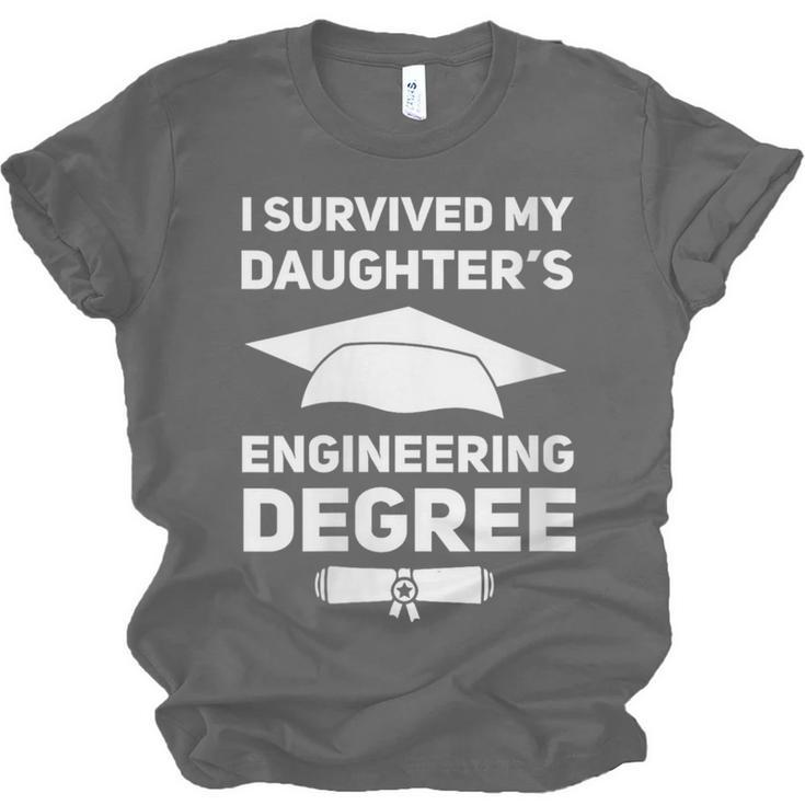 I Survived My Daughter's Engineering Degree Graduation Unisex Jersey T-Shirt