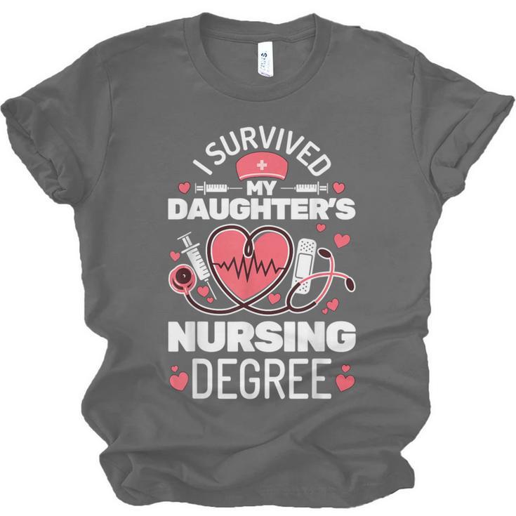 I Survived My Daughter's Nursing Degree School Graduation Unisex Jersey T-Shirt