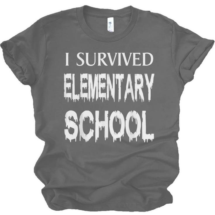 I Survived Elementary School Graduation Shirt T-Shirt Unisex Jersey T-Shirt