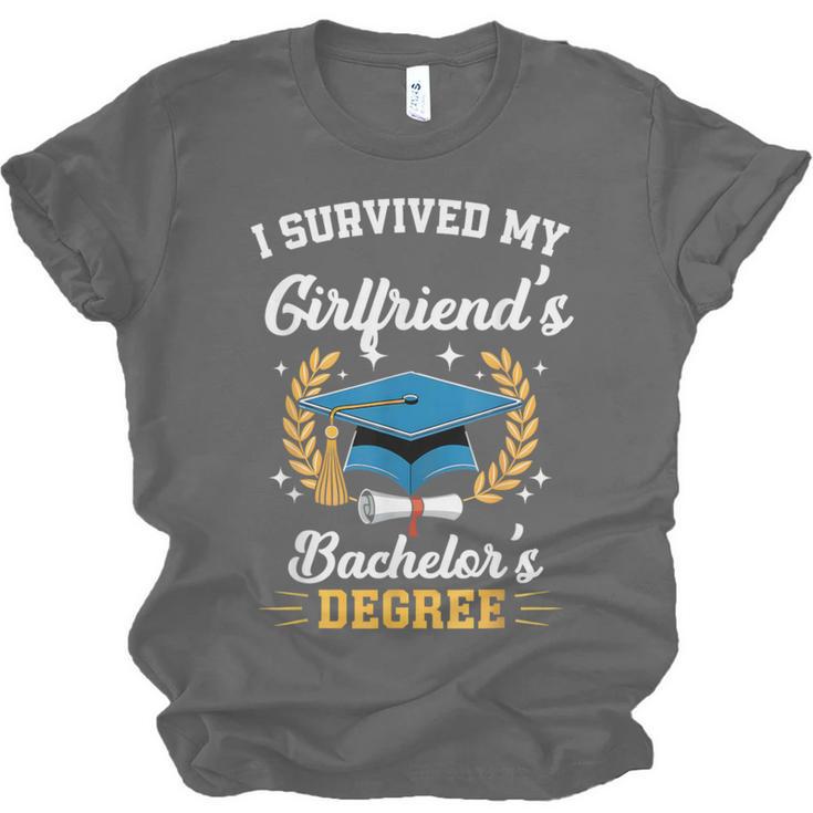 I Survived My Girlfriend's Bachelor's Degree Graduation Unisex Jersey T-Shirt