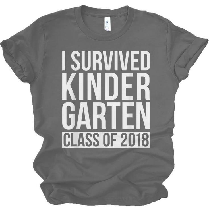 I Survived Kindergarten Class Of 2018 Graduation Shirt Unisex Jersey T-Shirt