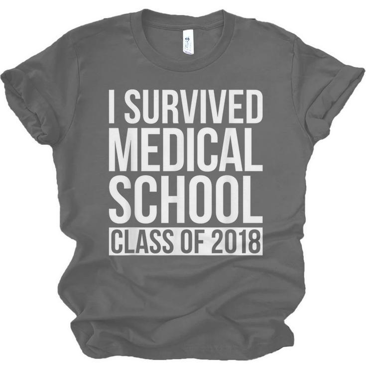 I Survived Medical School Class Of 2018 Graduation Shirt Unisex Jersey T-Shirt