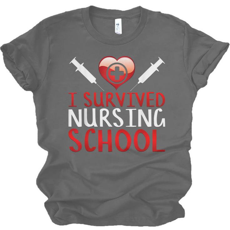 I Survived Nursing School Graduation Cool Unisex Jersey T-Shirt