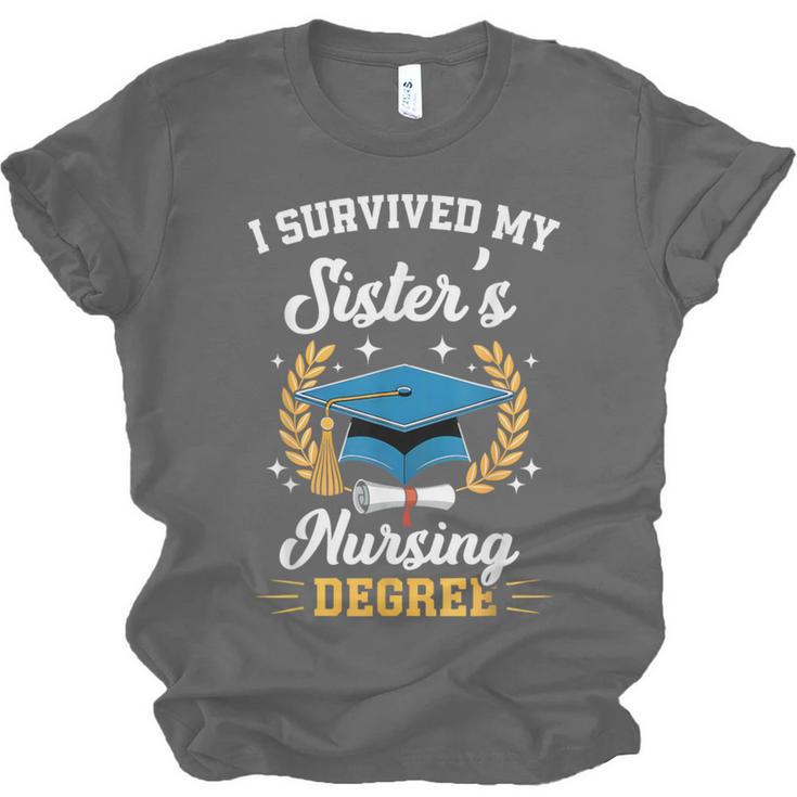 I Survived My Sister's Nursing Degree Graduation Unisex Jersey T-Shirt