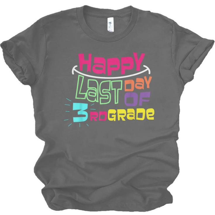 Sweet Happy Last Day Of 3rd Grade Kids GraduationUnisex Jersey T-Shirt