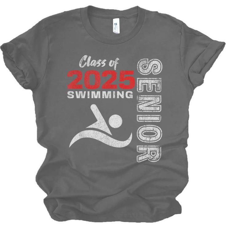 Swimming Team Senior Class Of 2025 Graduation 2025 Unisex Jersey T-Shirt