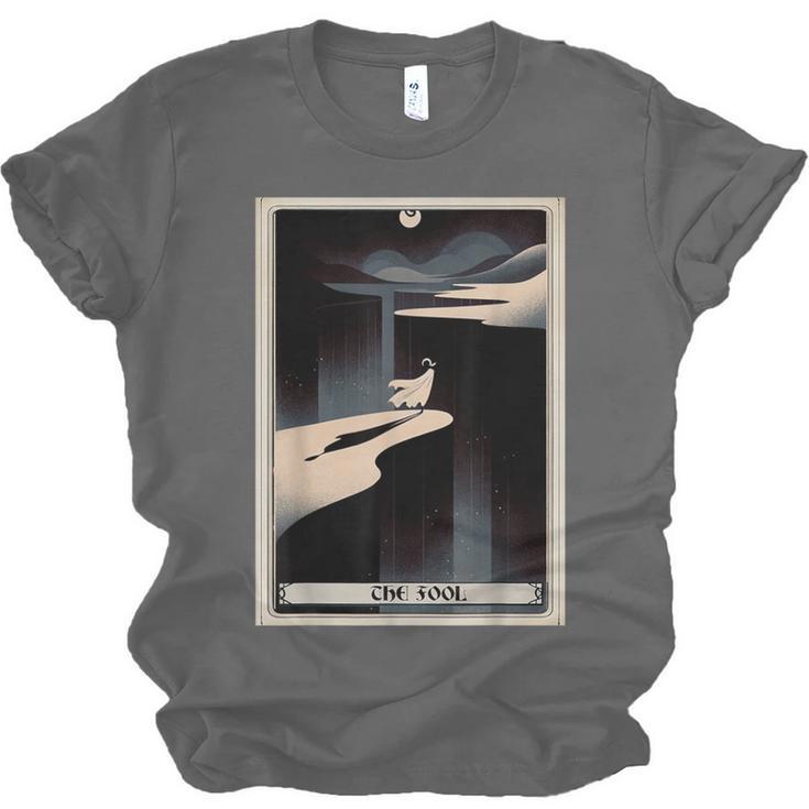 Tarot Cards Guide Book Esoteric Mysticism Clothing The Fool Tarot Card -Adults & Kids Small Short Sleeve Crew Neck Classic Fit Unisex Jersey T-Shirt