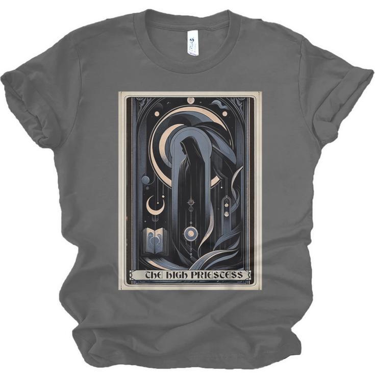 Tarot Cards Guide Book Esoteric Mysticism Clothing The High Priestess -Adults Small Classic Fit Short Sleeve Unisex Jersey T-Shirt