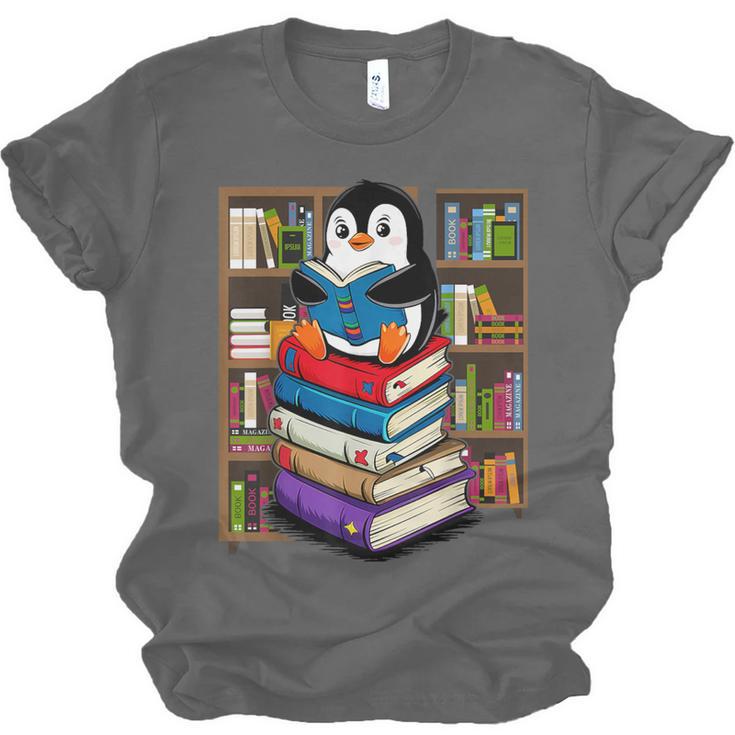 Teacher Librarian Kawaii Penguin Book Lover Penguin Unisex Jersey T-Shirt Teacher Librarian Kawaii Penguin Book Lover Penguin Unisex Jersey T-Shirt