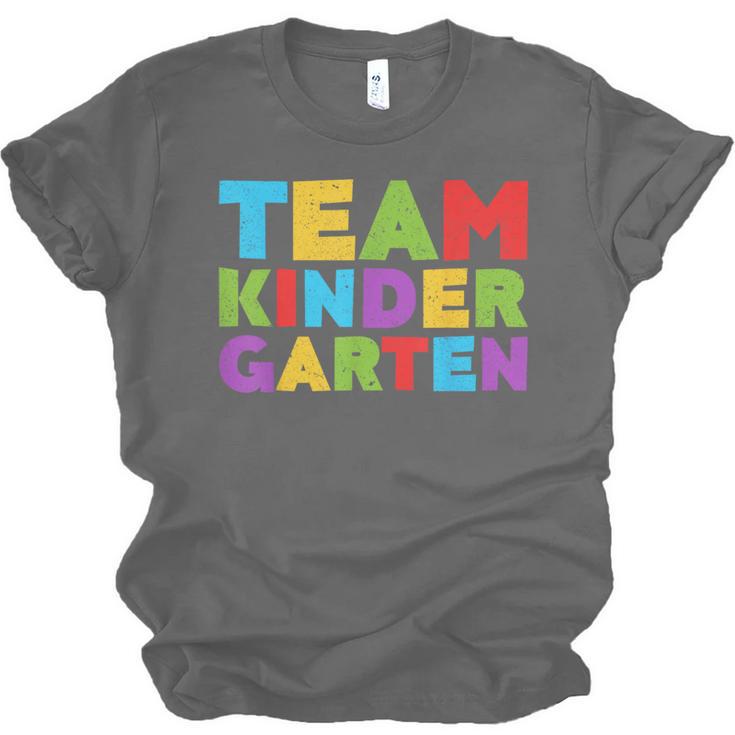 Team Kindergarten Shirt Teacher Back To School Graduation Men Women Girls Kids Unisex Jersey T-Shirt