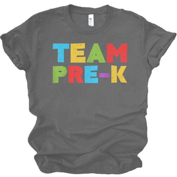 Team Pre-K Shirt Teacher Boy Girl Back To School Graduation Unisex Jersey T-Shirt