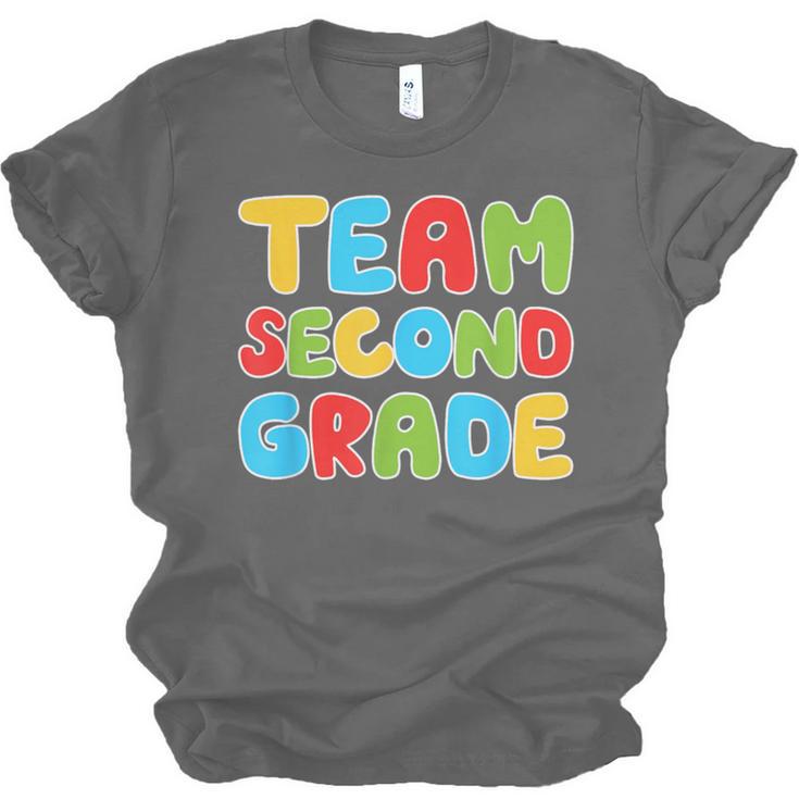 Team Second Grade Shirt 2nd Grade Back To School Graduation Unisex Jersey T-Shirt