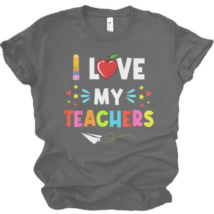 Teens Graduation I Heart My Teacher I Love My Teachers Unisex Jersey T-Shirt