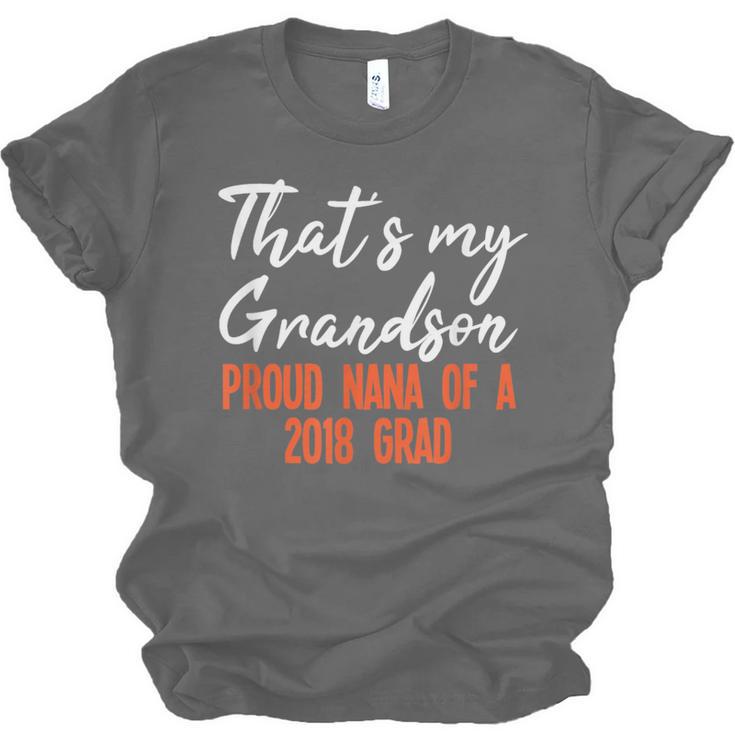 That's My Grandson 2018 Graduation Shirt For Grad Nanas Unisex Jersey T-Shirt