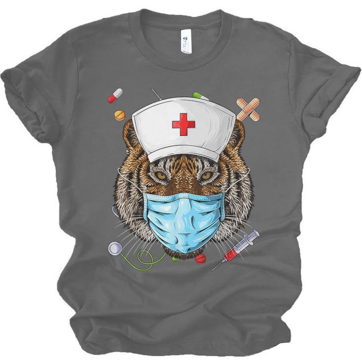 Tiger Nurse RN ER Nursing School Graduation Unisex Jersey T-Shirt