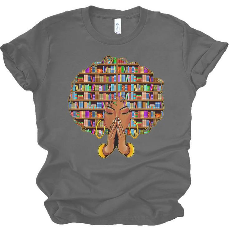 History Month Afro Women Girls Book Lover Librarian Unisex Jersey T-Shirt